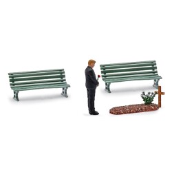 Busch 79933 - A-Set: Besuch am Grab H0