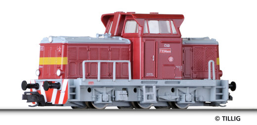 Tillig 502588 - TT Diesellokomotive T334-051 der CSD, Ep.IV (ex. 04614)