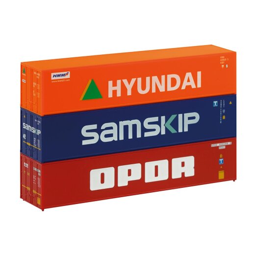 Piko 46101 -  TT-Container-Set 3 x 40