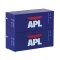 Piko 46102 -  TT-Container-Set 2 x 20 APL