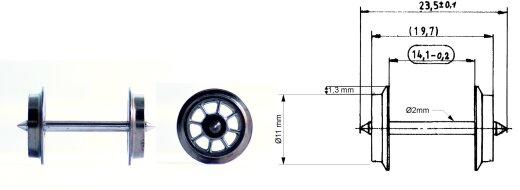 Fleischmann 6562 -  SPEICHEN-TAUSCHRADSATZ