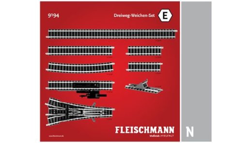 Fleischmann 9194 - N DREIWEGWEICHEN SET E