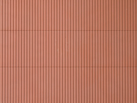 Auhagen 52232 - / Dekorplatten Trapezblech rot