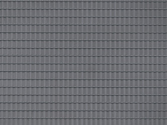 Auhagen 52226 - H0TT Dachplatten Dachpfanne dunkelgrau