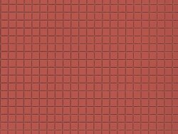 Auhagen 52222 - H0TT Dekorplatten Marktplatten rotbraun