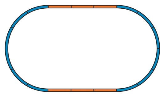Piko 55365 - H0 Gleis m. Bett. lose Erg&auml;nzungsset A + 4 Gerade