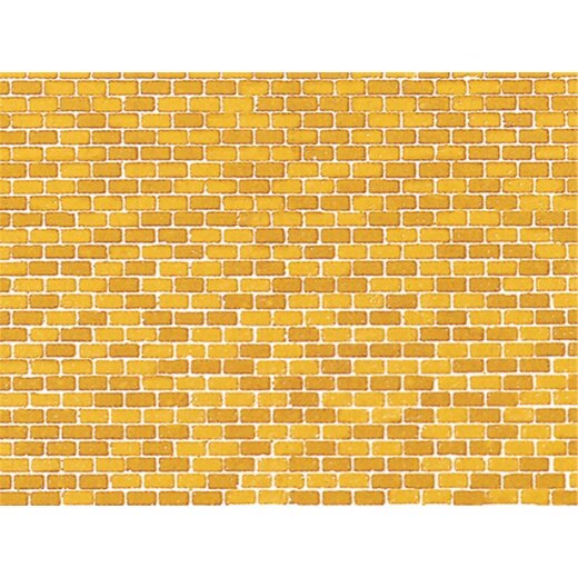 Auhagen 50510 - H0/TT 1 Dekorpappe Ziegelmauer ock