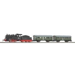 Piko 57112 - H0 S-Set Lok + Tender + Perswgn. A-Gleis...