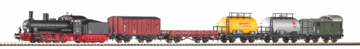 Piko 57123 - S-Set G&uuml;terzug Dampflok G7 + 5 Wg. A-Gleis &amp; B III