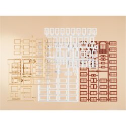 Auhagen 48647 - TTH0 Fenster, Fenstergew&auml;nde, T&uuml;ren