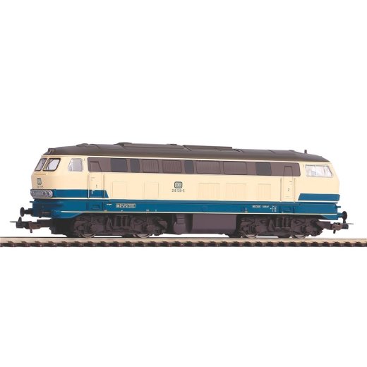Piko 57803 - ~Diesellok BR 218 DB beige-blau IV + 8pol. Dec. mfx-f&auml;hig