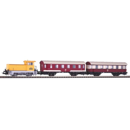 Piko H0 58135 - 3er Set Nahverkehr der DR mit BR 102.1 und 2 Pers.-Wagen DR IV