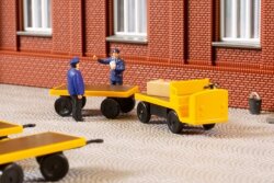 Auhagen 43659 - TT Elektrokarren mit Anh&auml;nger