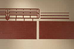 Auhagen 43658 - TT Ziegelmauern mit Zahnfriesvarianten