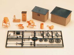 Auhagen 42571 - H0/TT Toilettenh&auml;uschen, Schuppen,