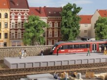 Auhagen 41634 - H0 Bahnsteig ohne &Uuml;berdachung
