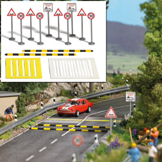 Busch 1110 - Verkehrsberuhigungs-Set H0