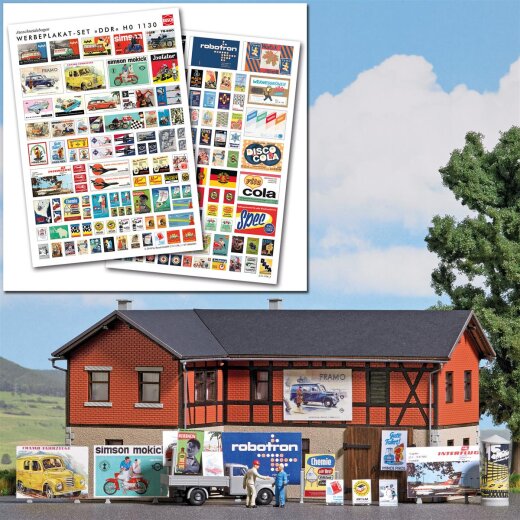 Busch 1130 - H0      Werbeplakate DDR