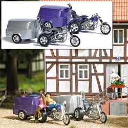 Busch 1152 - H0 Trike mit Anh&auml;nger