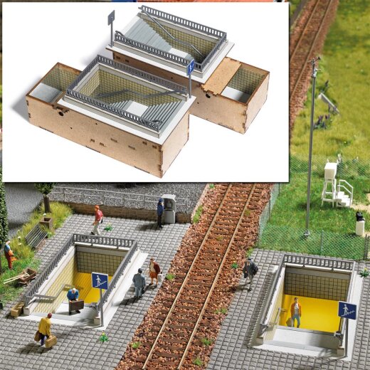 Busch 1465 - H0      Fu&szlig;g&auml;ngerunterf&uuml;hrung