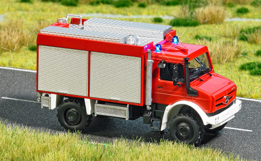 Busch 5599 - Mercedes Unimog Feuerwehr H0