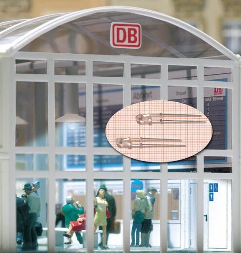 Busch 5987 - H0 N TT Z 1/G 0 Neon-Leuchten (wei&szlig;e LEDs)