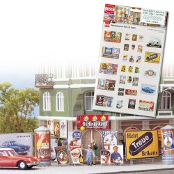 Busch 6002 - H0      Werbeplakat-Set Epoche 3