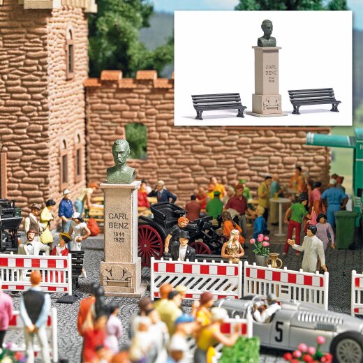 Busch 7732 - H0      Carl Benz Statue