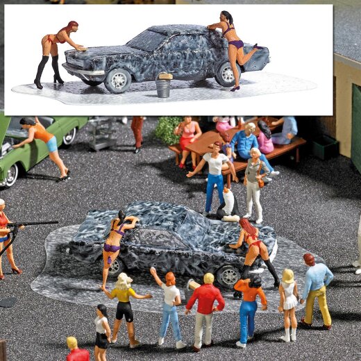 Busch 7824 - H0      Action Set: Car-Wash