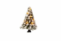 Noch 22110 - Beleuchteter Weihnachtsbaum verschneit, mit...