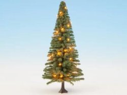 Noch 22131 - Beleuchteter Weihnachtsbaum gr&uuml;n, mit...
