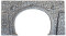 Noch 34938 - Tunnel-Portal 2-gleisig, 16 x 9 cm