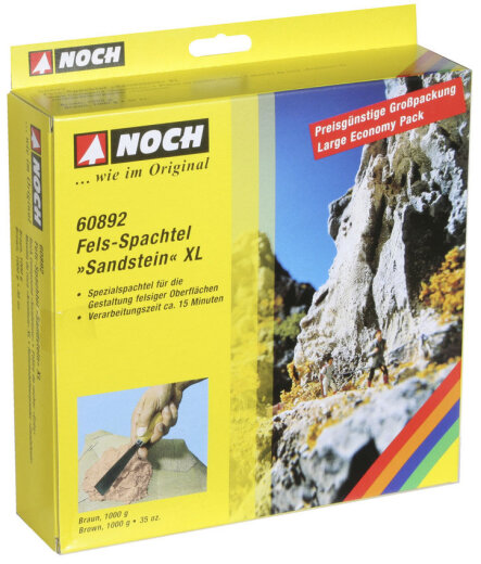 Noch 60892 - Fels-Spachtel XL &ldquo;Sandstein&rdquo; braun, 1.000 g