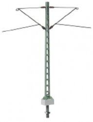 Sommerfeldt 186 - H0 Gitter-Mittelmast mit 2 Auslegern,...