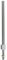 Sommerfeldt 390 - N  H-Profil-Mast aus Neusilber, 53 mm hoch