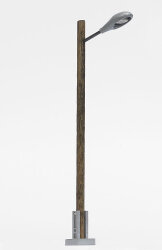 Busch 8744 - Stra&szlig;enleuchte wei&szlig; oval TT