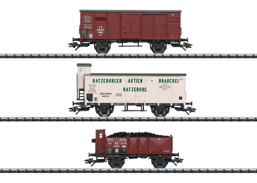 Trix T24148 - H0 G&uuml;terwagen-Set zur T 3 KPEV I