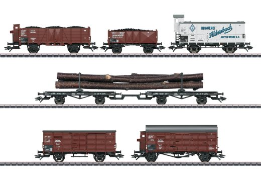 M&auml;rklin 46017 - H0 G&uuml;terwagen-Set zur Dampflokomotive BR 95 DRB Ep.II