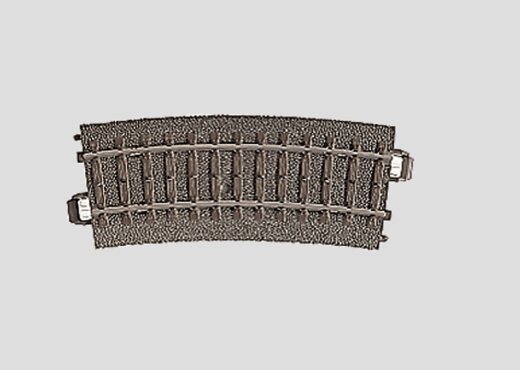 M&auml;rklin 24115 - M&auml;rklin Gebogenes C-Gleis Radius R1 = 360 mm / 15&deg;