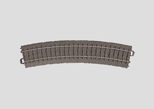 M&auml;rklin 24224 - M&auml;rklin Gebogenes C-Gleis Radius R2 = 437,5 mm / 24,3&deg;
