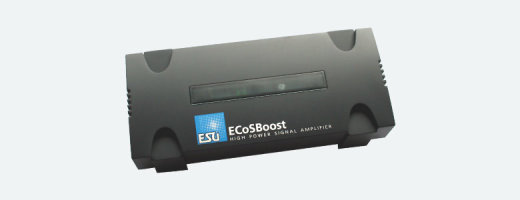ESU 50012 - ECoSBoost ext. Booster, 7A, MM/DCC/SX/M4, Set mit Netzteil 120-240V, EURO + US, Handbuch Deutsch / Englisch