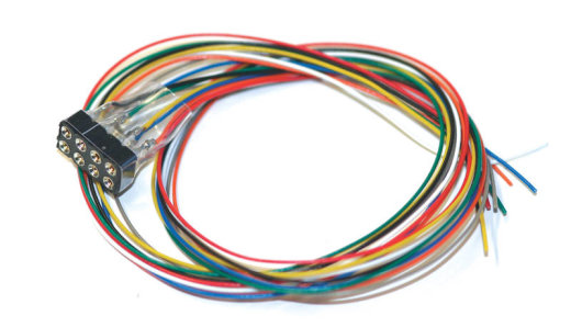 ESU 51950 - Kabelsatz mit 8-poliger Buchse nach NEM 652, DCC Kabelfarben, 30cm L&auml;nge